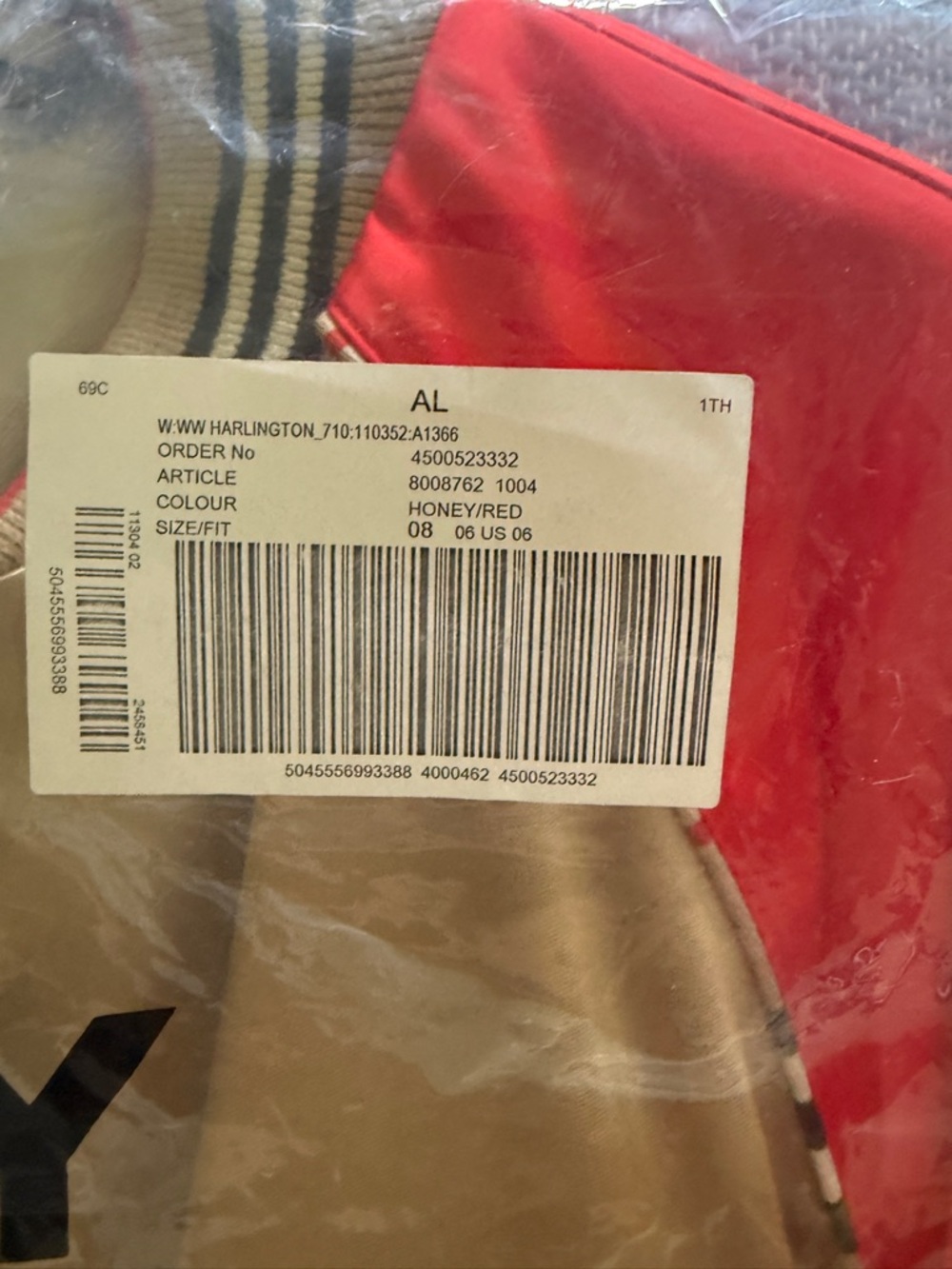 Burberry Red and Gray Jacket - Picture 15 of 15